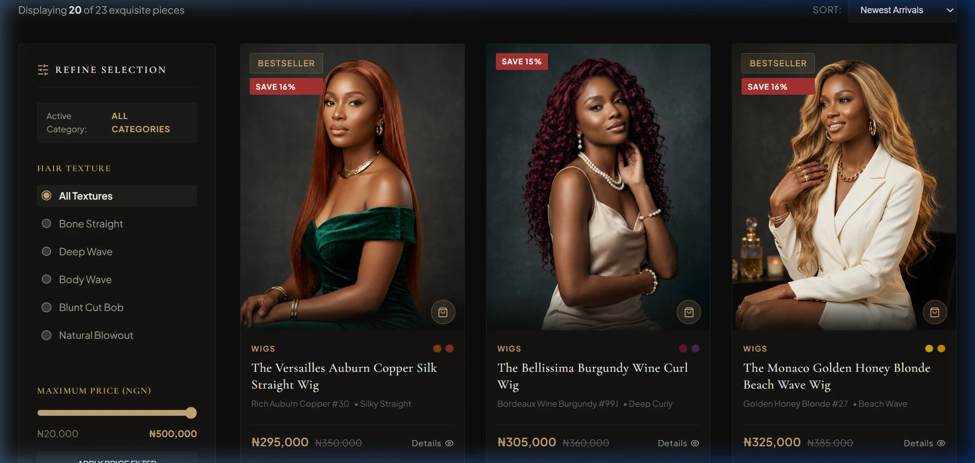 Luxe Hair Co screen 3