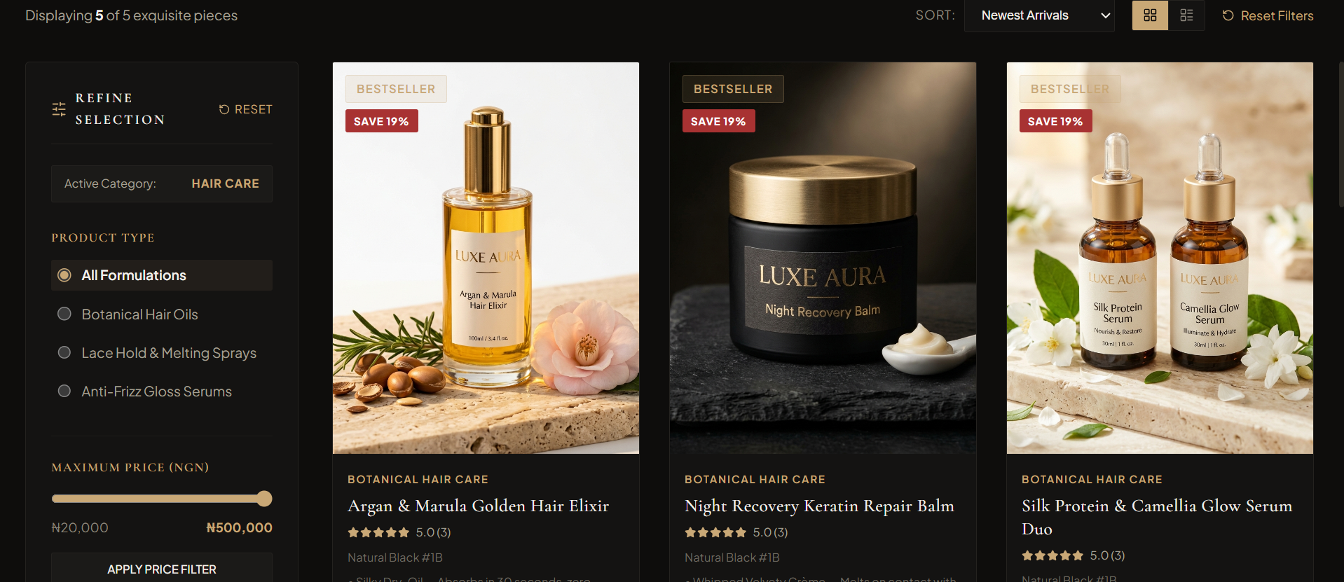 Luxe Hair Co screen 5
